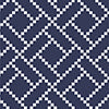 Navy background with white diamond making geometric patterns