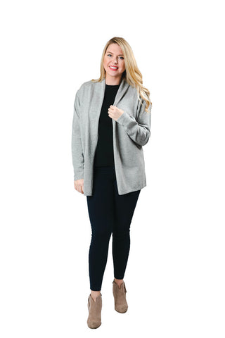 gray Noreen lobster sweater from front