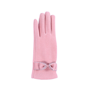 Pink Isla Glove – Blush pink Isla Glove with sweet bow detail and light stitching
