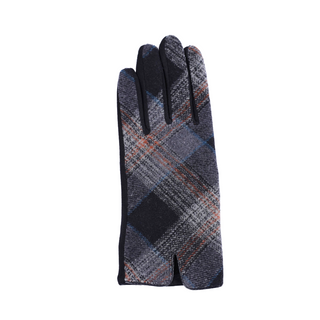 Gray Plaid Glove – Lenore plaid glove in gray with soft, cozy design for fall and winter.