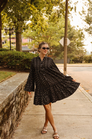 Woman wearing dress