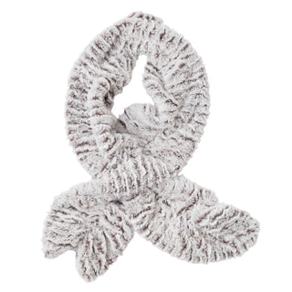 ice mink faux fur keyhole scarf