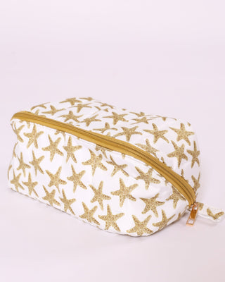 Sequin starfish printed glam bag 