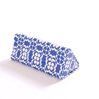 Black and white floral printed sunglasses case