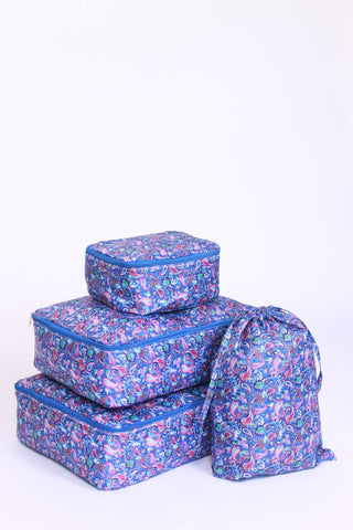 Painterly Paisley Packing cubes set