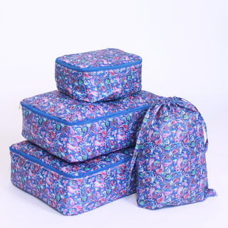 Printed Packing Cubes - Set of 4 - Travel and Gift Essential
