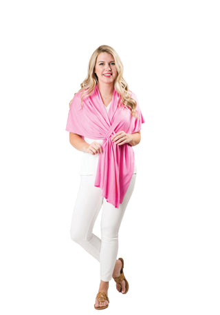 pink orchid 100% Viscose One Size Keyhole Wrap Shawl