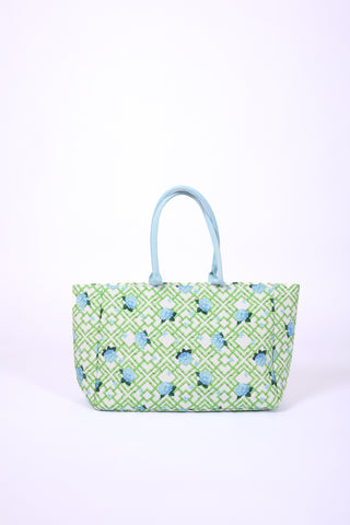 Hydrangea Bamboo print tote bag