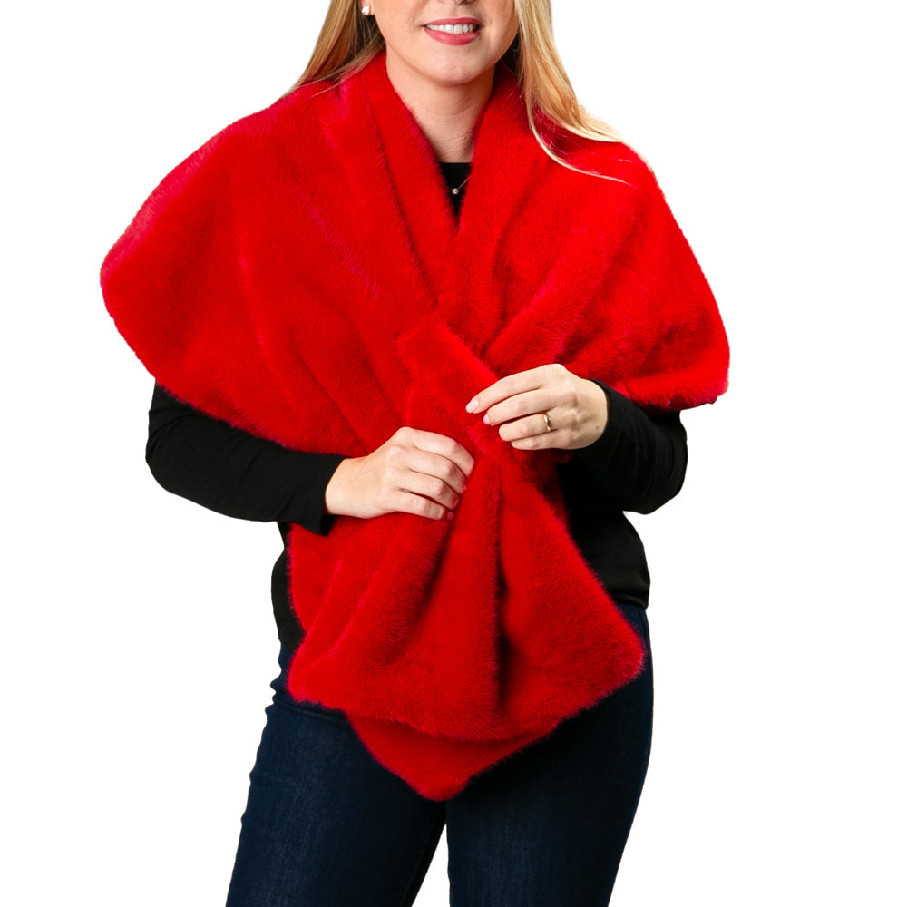 Faux outlet Fur Wrap