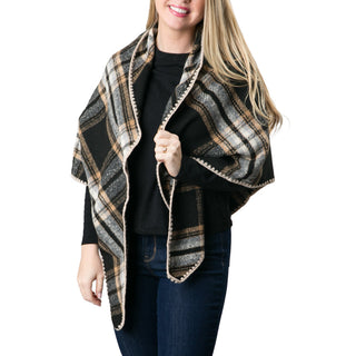 Black Plaid Wrap