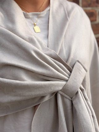 Kate Knit Keyhole Wrap – Soft & Versatile Layer for Casual & Special Occasions