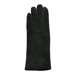 Michele gloves in classic black with touchscreen fingertip embroidery.