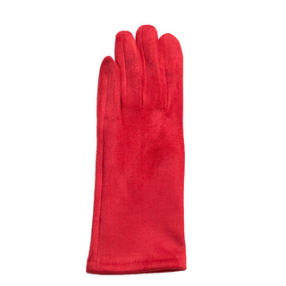 Red Gloves – Striking red suede gloves that make a stylish statement.
