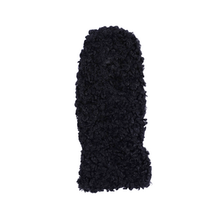 Black fluffy mittens