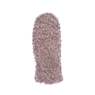 Brown fluffy mittens