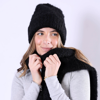 Eco-chic black hat