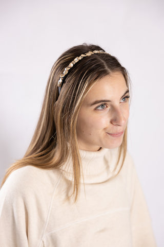 woman wearing headband