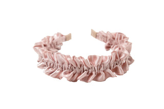 Mauve ruched headband