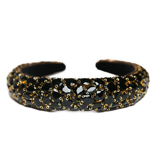 Bejeweled Black Headband