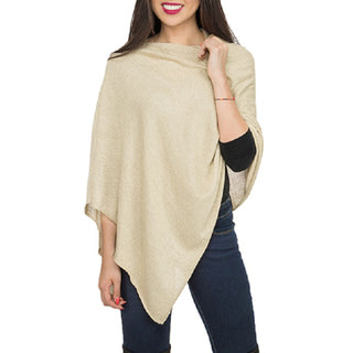 Metallic poncho in Gold