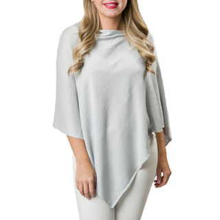 Metallic poncho in Silver