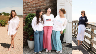 collage of women wearing different top it off sweaters