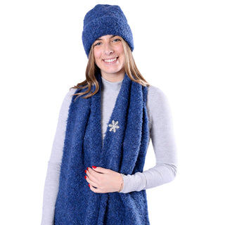 Eco-chic blue scarf