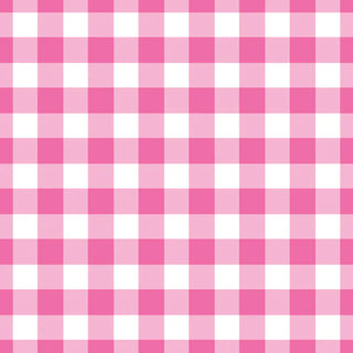 Hot pink gingham swatch