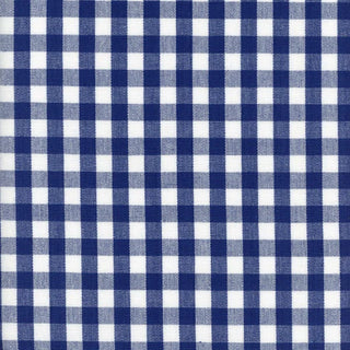 Navy blue gingham swatch