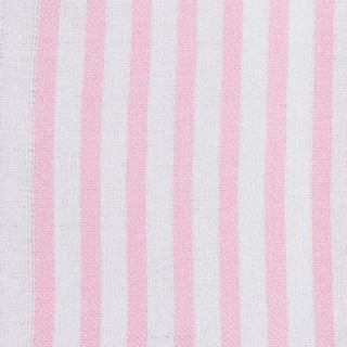 Swatch of Charlotte Pinstripe Skort in pink and white seersucker.