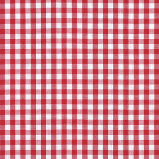 Bright red gingham swatch