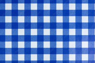 Royal blue gingham swatch