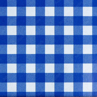 Royal blue gingham swatch