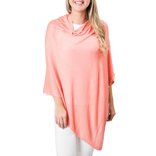 Peach 100% Bamboo One Size Poncho