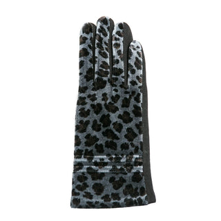 Blue leopard zoe glove
