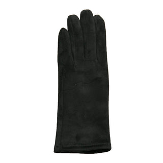 Black Michele faux suede texting glove
