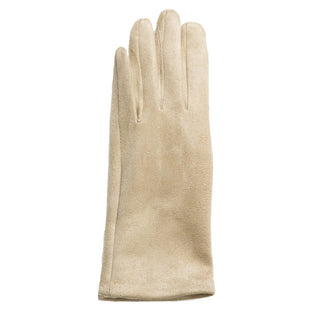 Camel Michele faux suede texting glove