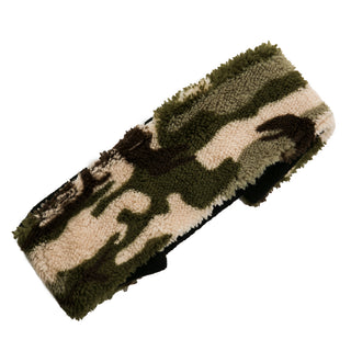 green camo sherpa headband